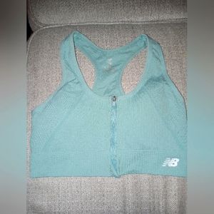 Zip up sports bra